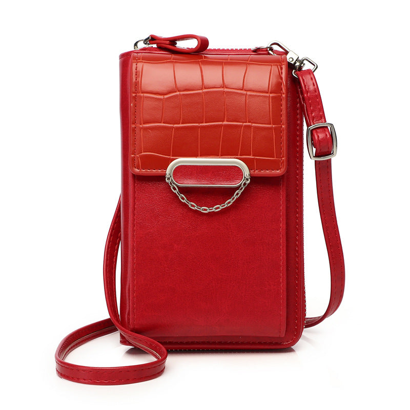 Mobile Phone Bag For Women Chain Stone Pattern Design Shoulder Bags Mobile Phone Bag For Women Chain Stone Pattern Design Shoulder Bags